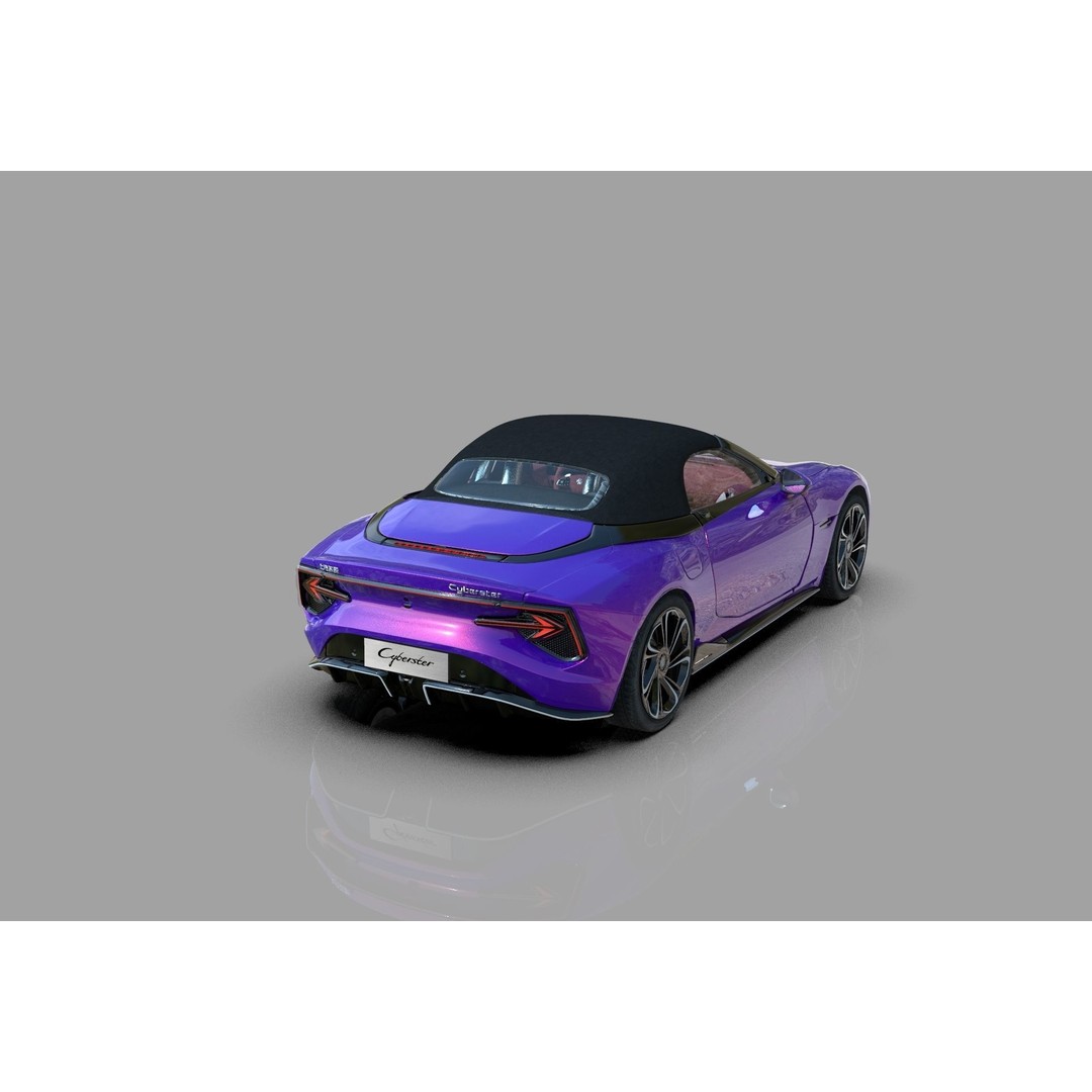 MG Cyberster 3D Model – High Poly Sport Car Interior, FBX, OBJ, Blender - View 10
