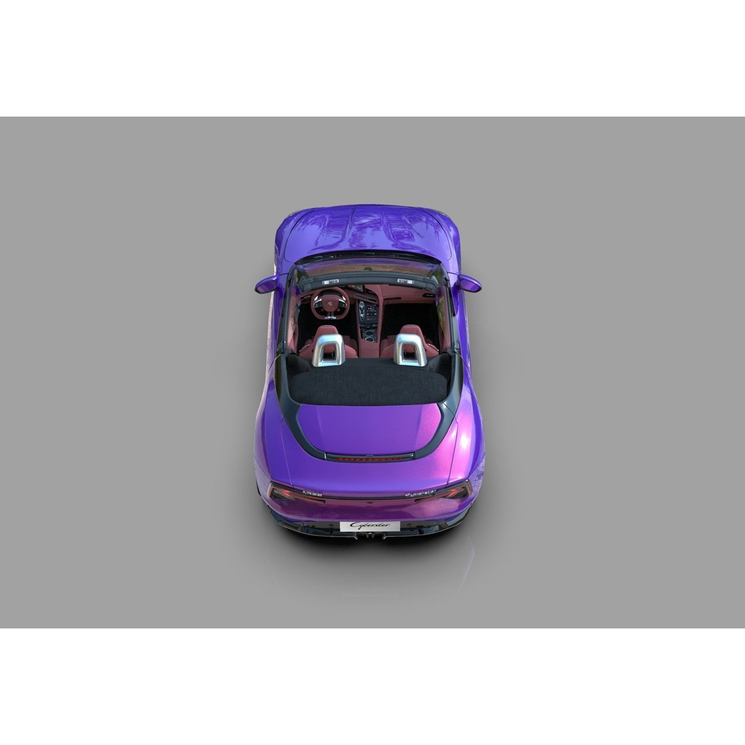 MG Cyberster 3D Model – High Poly Sport Car Interior, FBX, OBJ, Blender - View 13