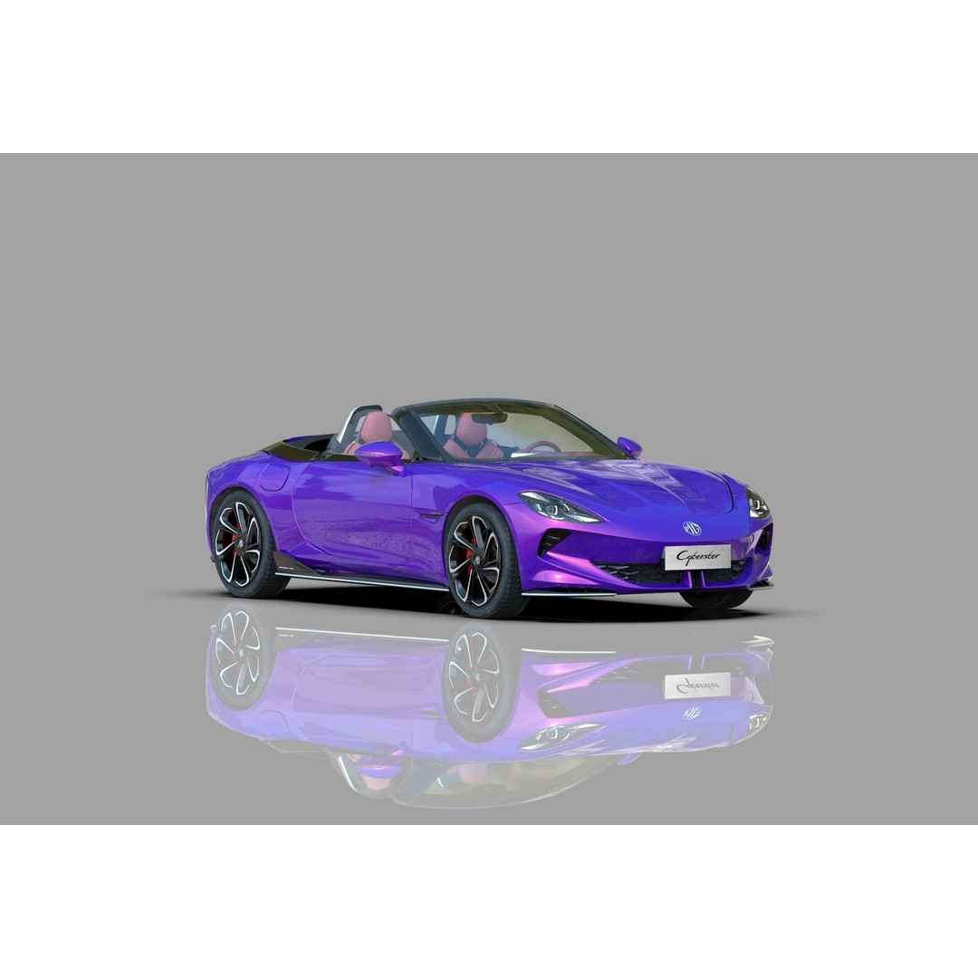 MG Cyberster 3D Model – High Poly Sport Car Interior, FBX, OBJ, Blender - View 14