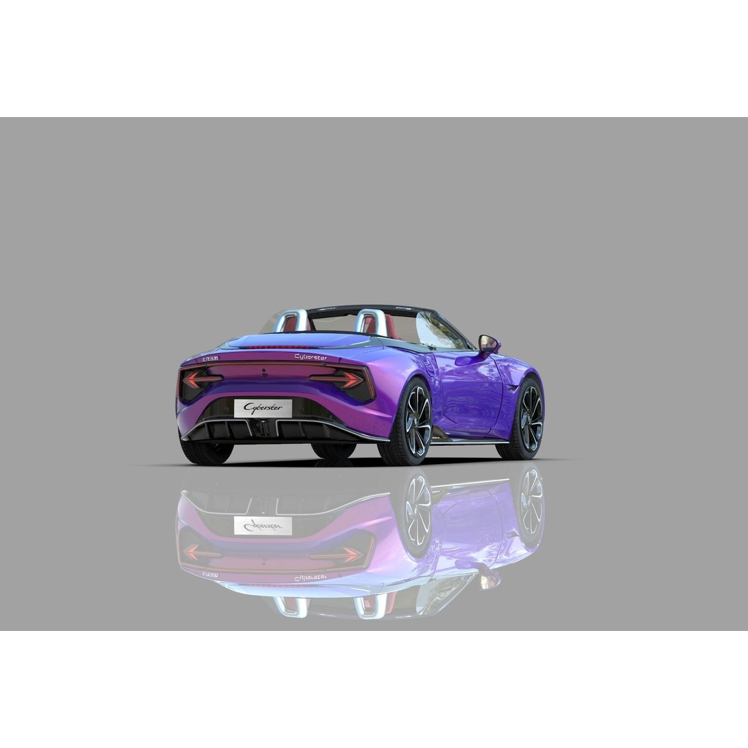 MG Cyberster 3D Model – High Poly Sport Car Interior, FBX, OBJ, Blender - View 15