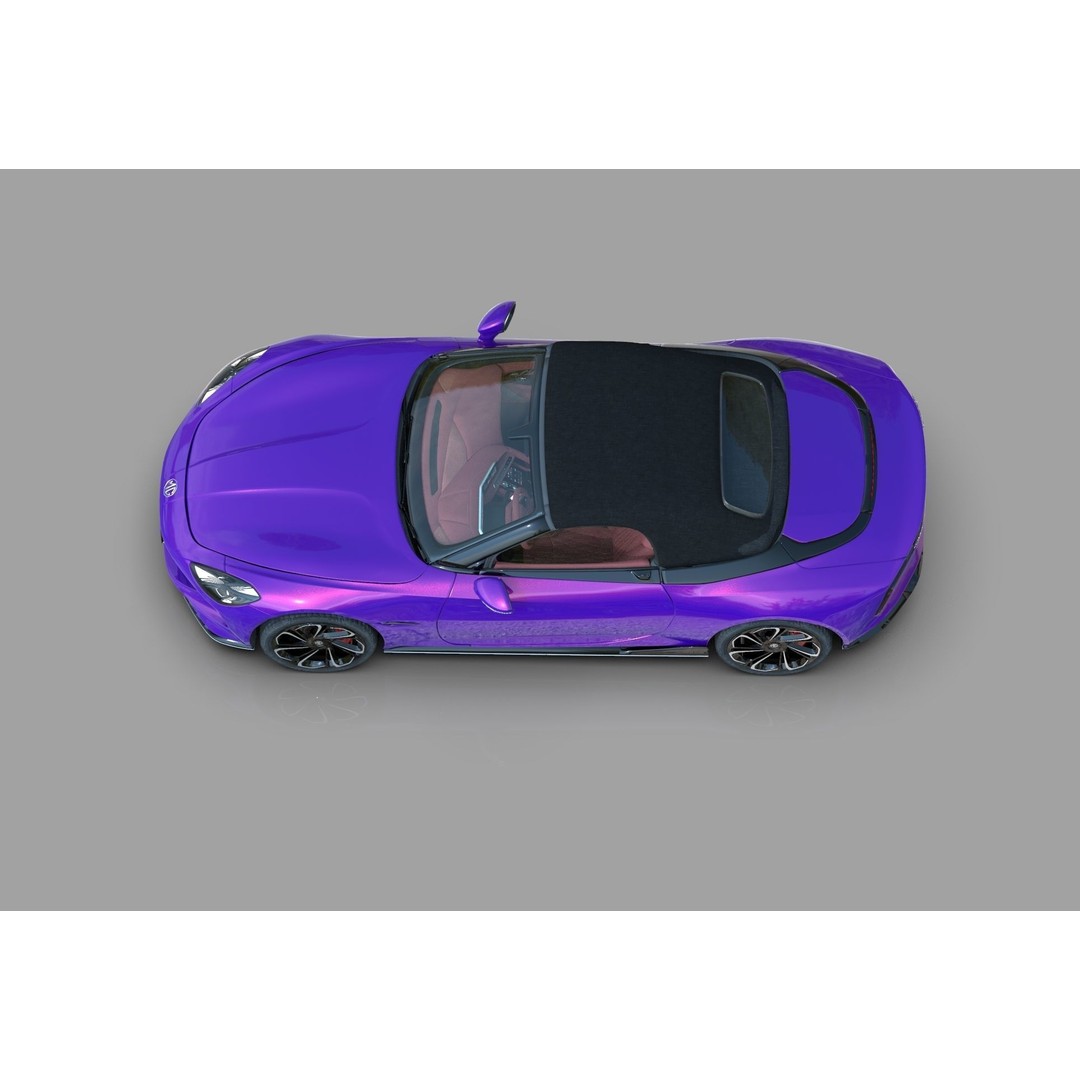 MG Cyberster 3D Model – High Poly Sport Car Interior, FBX, OBJ, Blender - View 16