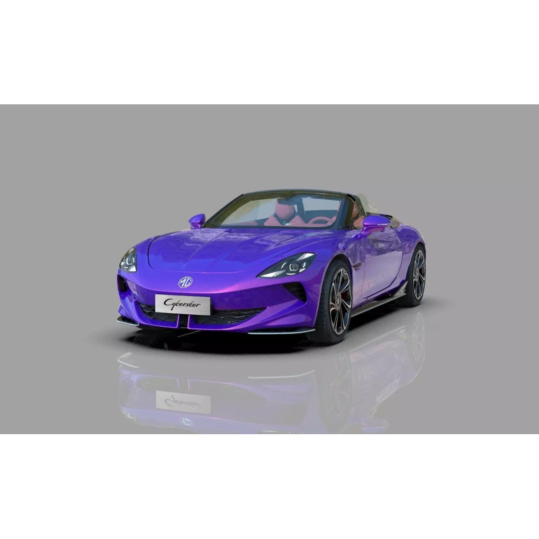 MG Cyberster 3D Model – High Poly Sport Car Interior, FBX, OBJ, Blender - View 2