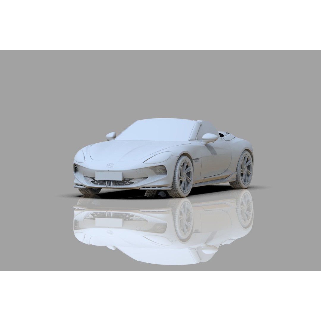 MG Cyberster 3D Model – High Poly Sport Car Interior, FBX, OBJ, Blender - View 24