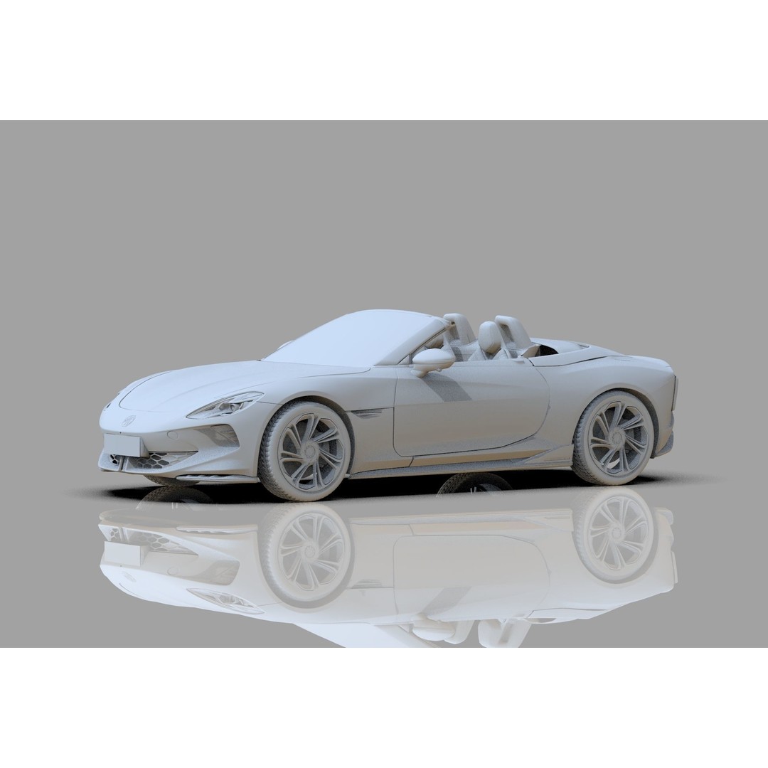 MG Cyberster 3D Model – High Poly Sport Car Interior, FBX, OBJ, Blender - View 26