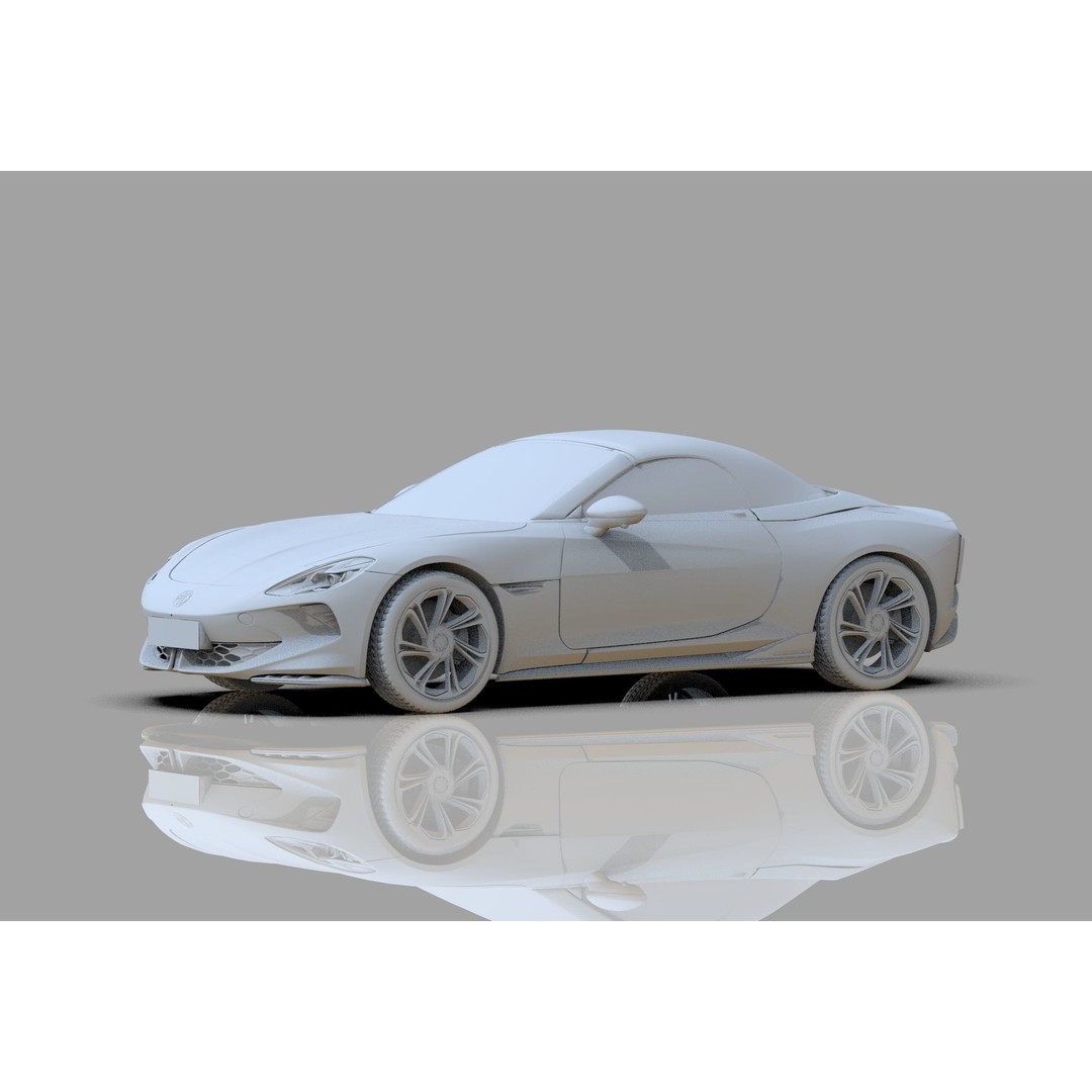 MG Cyberster 3D Model – High Poly Sport Car Interior, FBX, OBJ, Blender - View 27