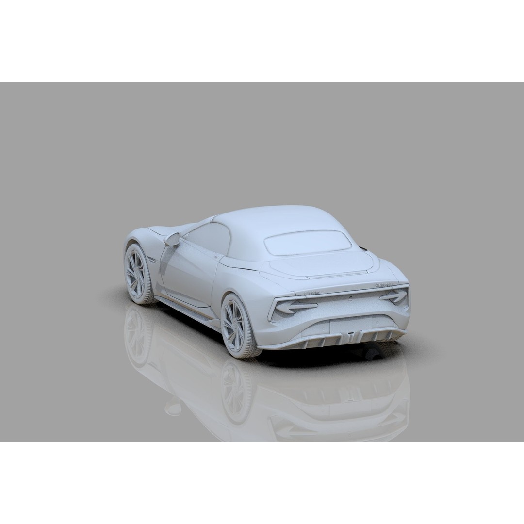 MG Cyberster 3D Model – High Poly Sport Car Interior, FBX, OBJ, Blender - View 31