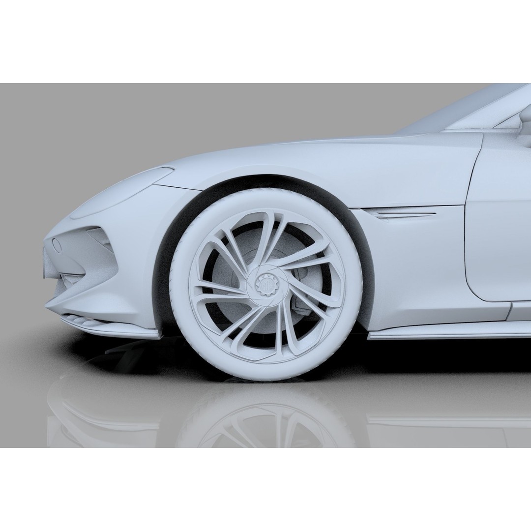 MG Cyberster 3D Model – High Poly Sport Car Interior, FBX, OBJ, Blender - View 34