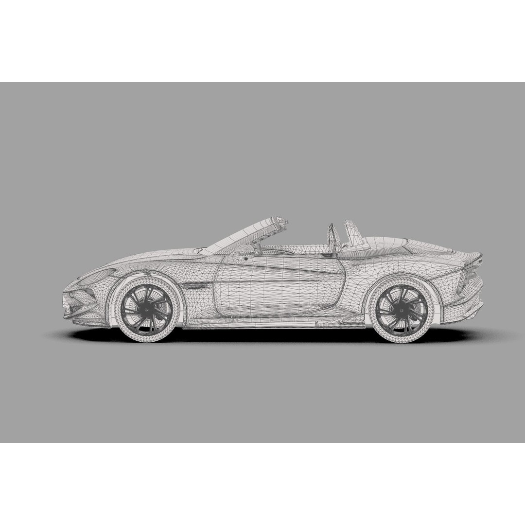 MG Cyberster 3D Model – High Poly Sport Car Interior, FBX, OBJ, Blender - View 39