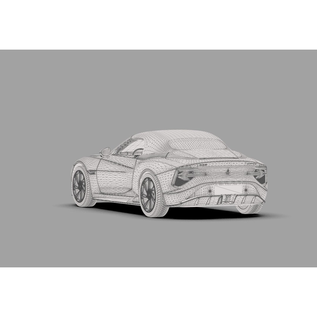 MG Cyberster 3D Model – High Poly Sport Car Interior, FBX, OBJ, Blender - View 43