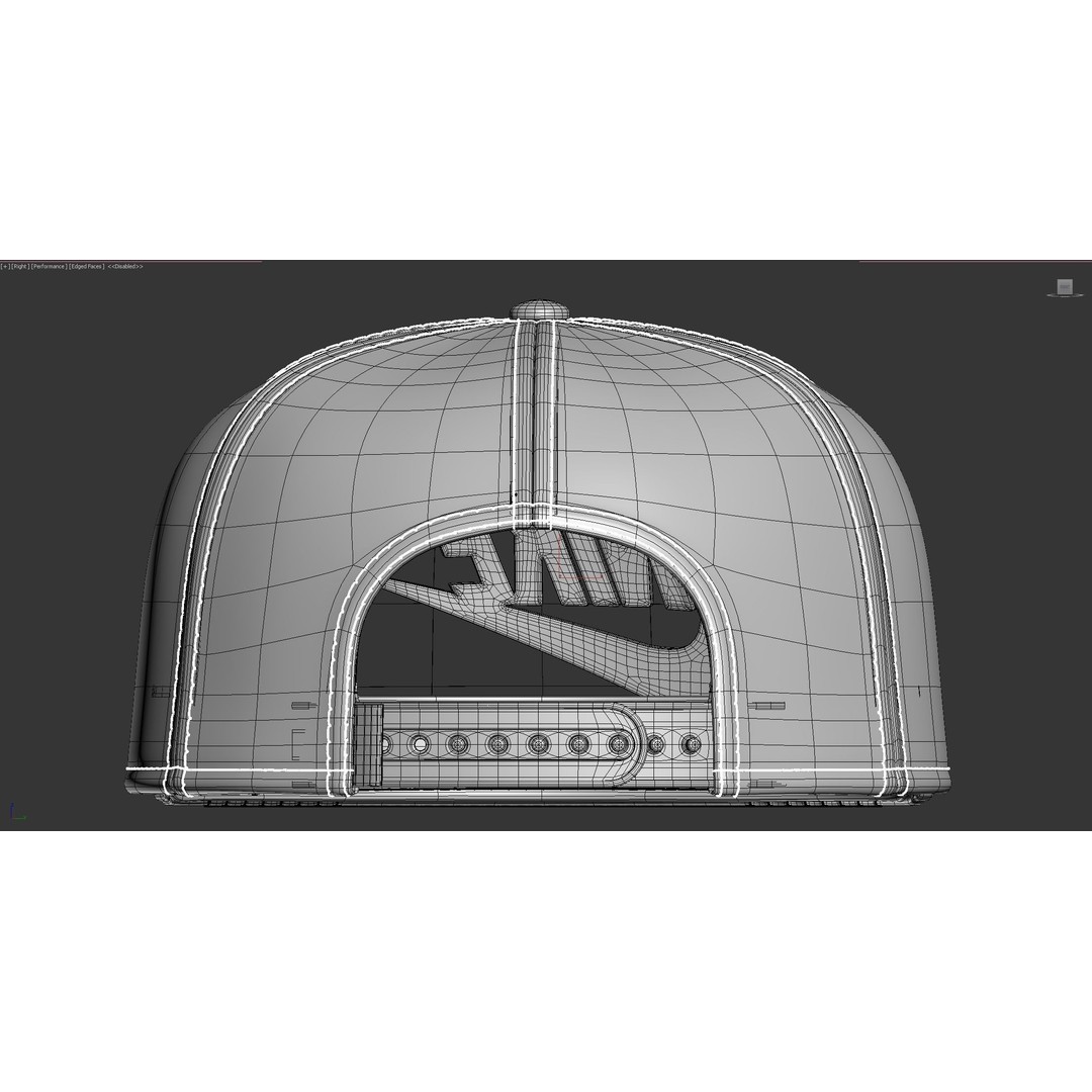 Baseball Cap 3D Model – Realistic Snapback Design, FBX, OBJ - View 17