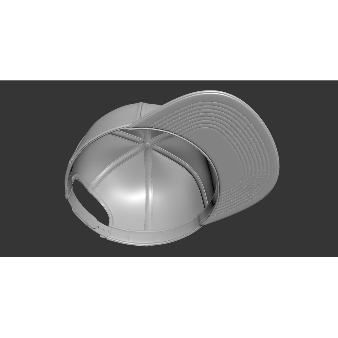 Baseball Cap 3D Model – Realistic Snapback Design, FBX, OBJ - View 22