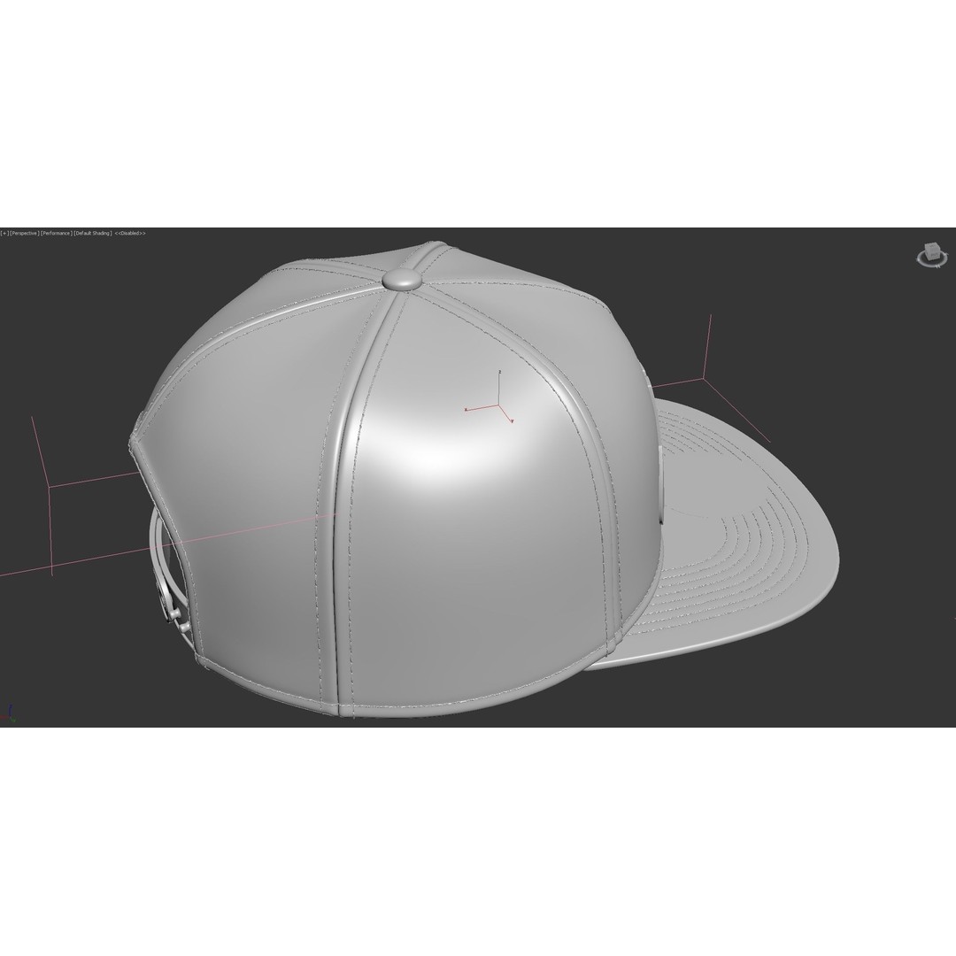 Baseball Cap 3D Model – Realistic Snapback Design, FBX, OBJ - View 23