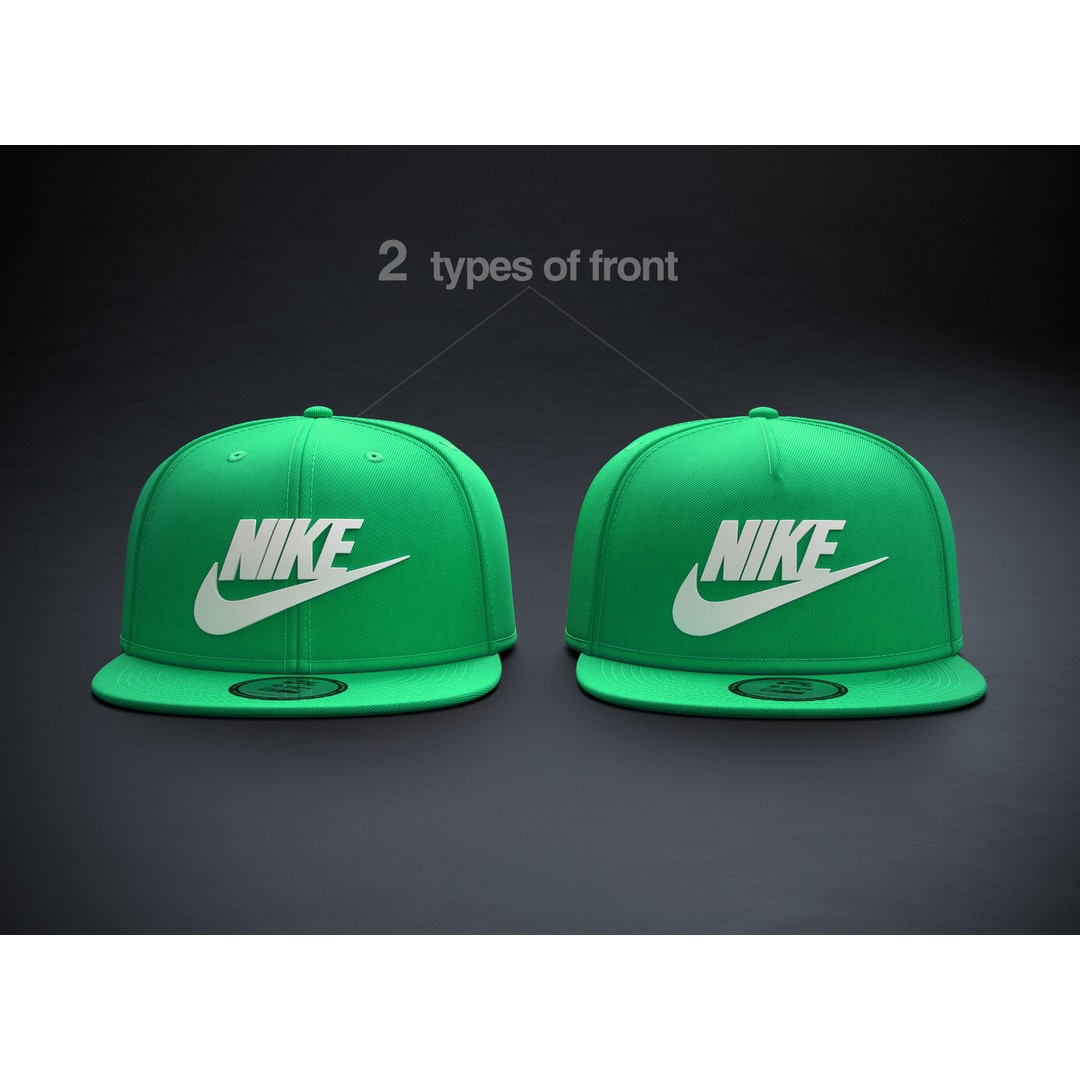 Baseball Cap 3D Model – Realistic Snapback Design, FBX, OBJ - View 4