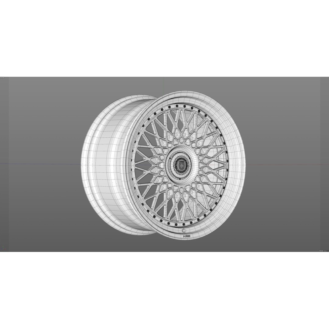 HRE VintageSeries 501 FMR 3D Model – Low Poly Vehicle Part, FBX, OBJ - View 26