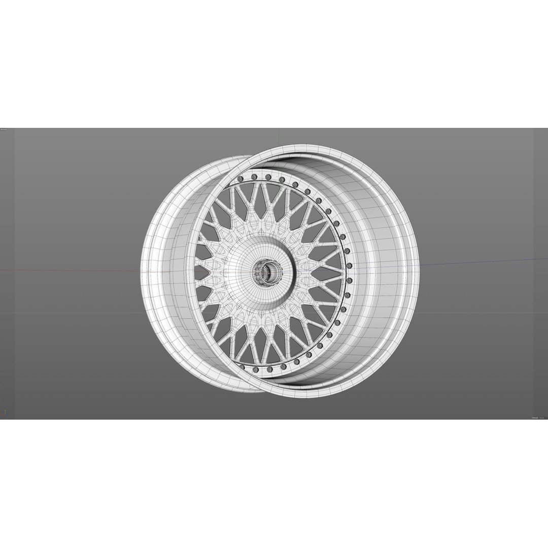 HRE VintageSeries 501 FMR 3D Model – Low Poly Vehicle Part, FBX, OBJ - View 29