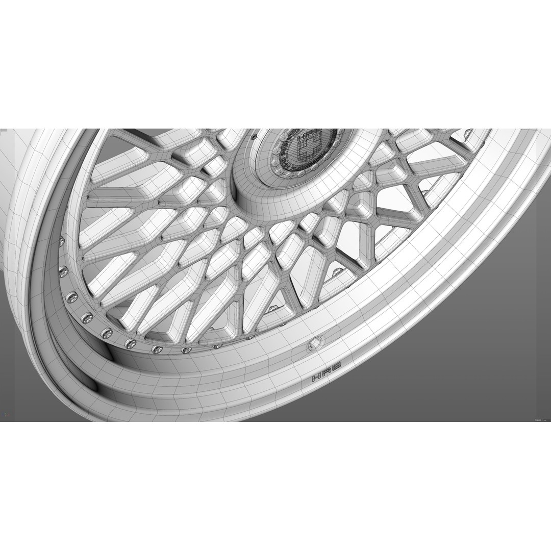HRE VintageSeries 501 FMR 3D Model – Low Poly Vehicle Part, FBX, OBJ - View 32