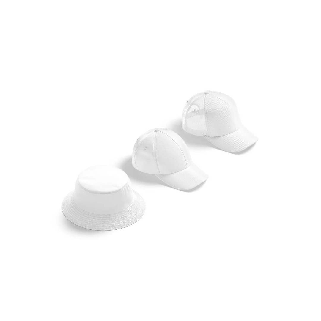 Baseball Cap 3D Model – Trucker Bucket Hat, PBR Textures, FBX - View 2