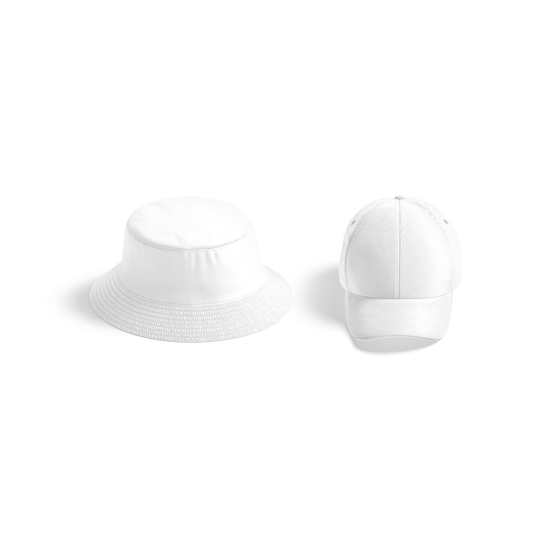 Baseball Cap 3D Model – Trucker Bucket Hat, PBR Textures, FBX - View 4