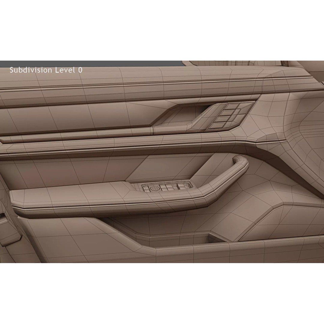 2025 Porsche Taycan Sport Turismo 3D Model – High Poly Game Asset, PBR Textures - View 38