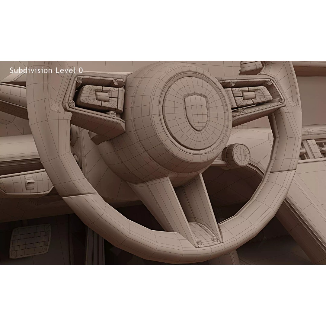 2025 Porsche Taycan Sport Turismo 3D Model – High Poly Game Asset, PBR Textures - View 40