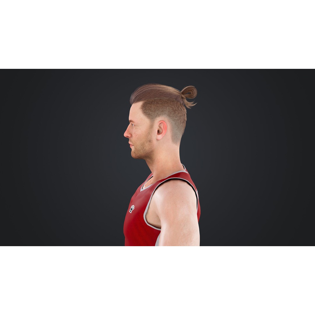 Basketball Players 3D Model – Rigged Character with PBR Textures, FBX - View 14