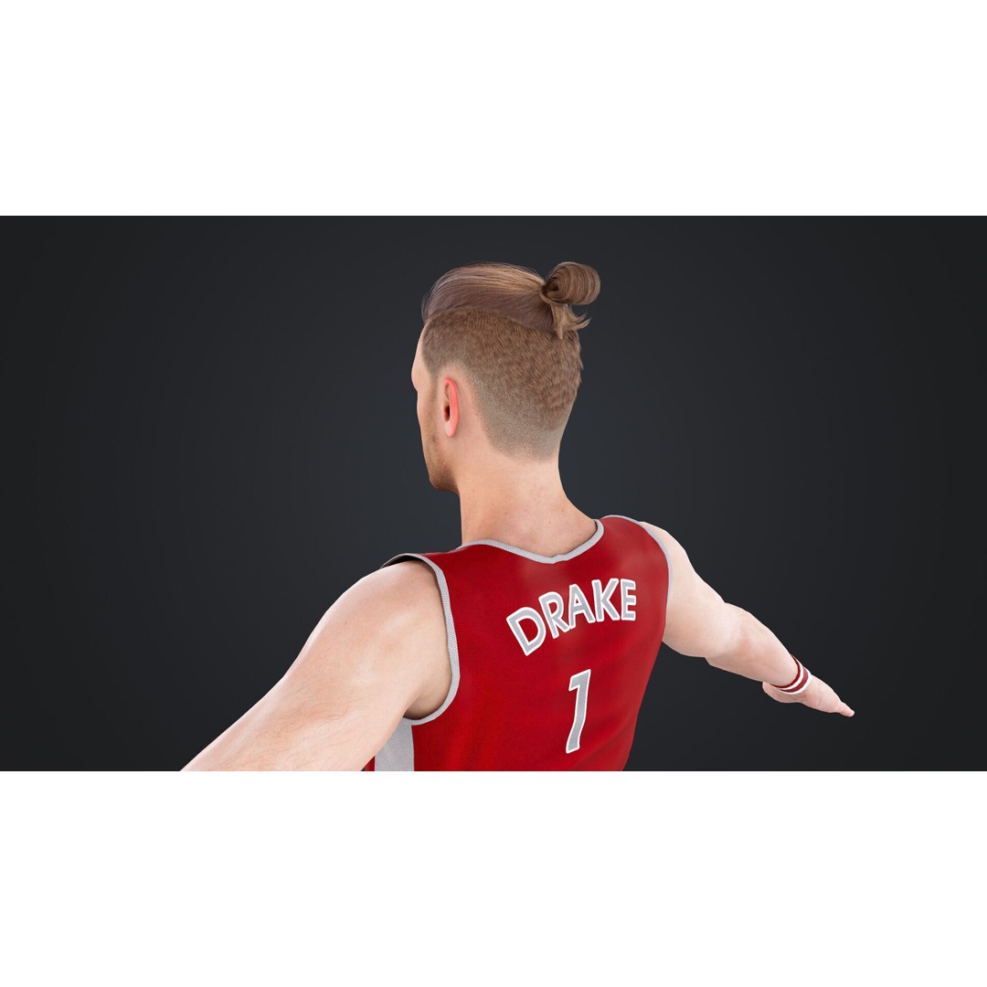 Basketball Players 3D Model – Rigged Character with PBR Textures, FBX - View 15
