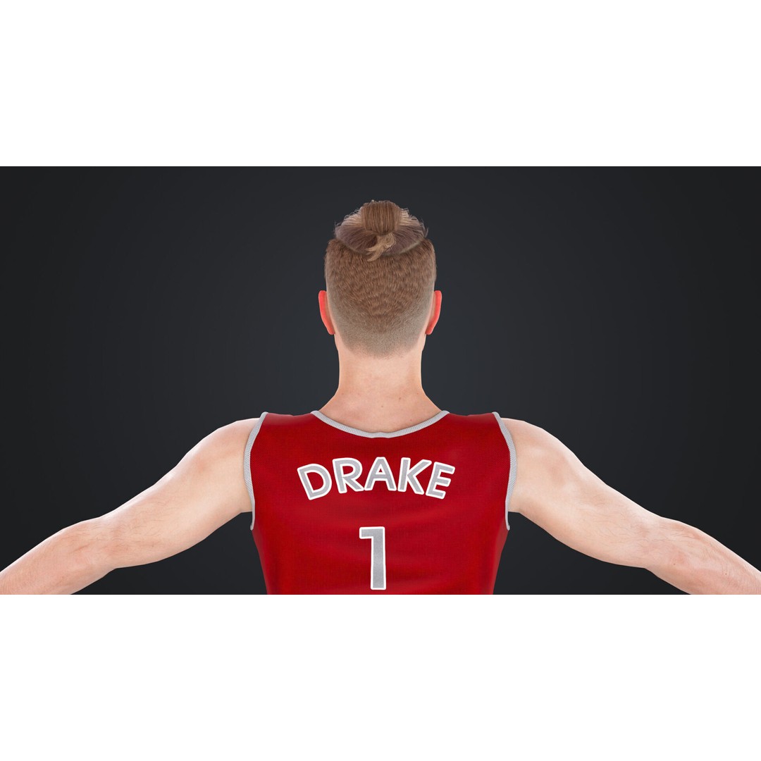 Basketball Players 3D Model – Rigged Character with PBR Textures, FBX - View 16