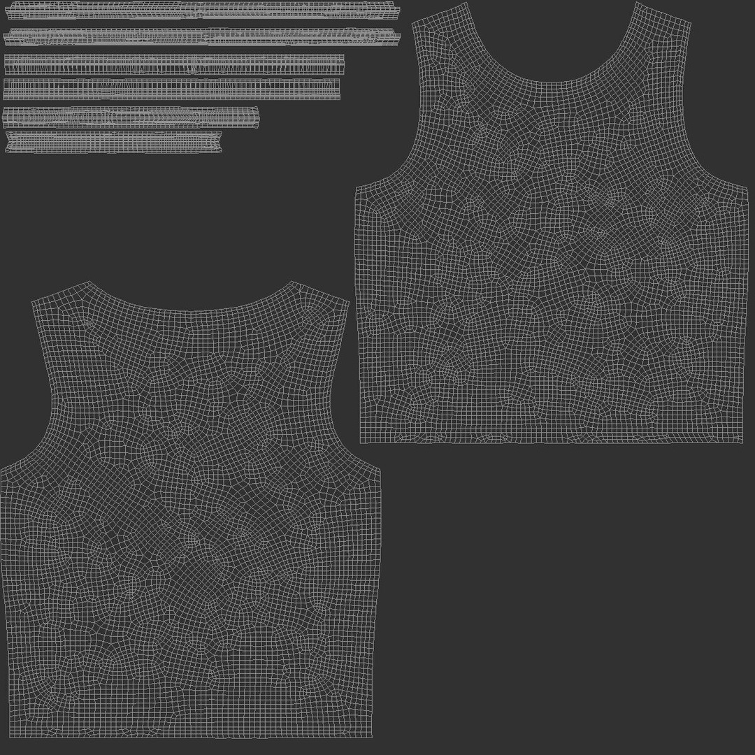 Green Football Team Practice Vest 3D Model – PBR Game-Ready Asset, FBX, OBJ - View 7