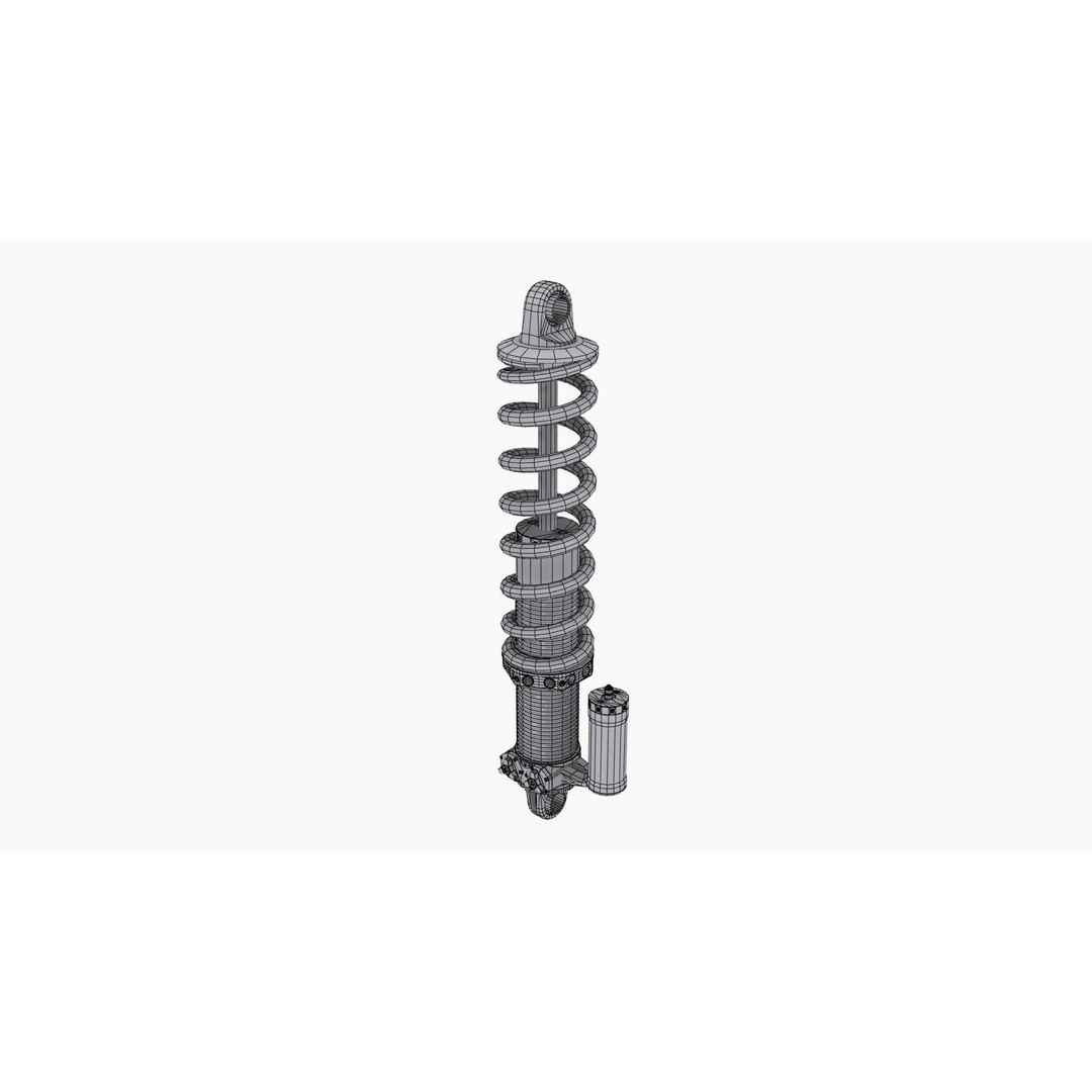 QA1 MOD Series Coilovers 3D Model – Low Poly Game Ready Asset, FBX, OBJ