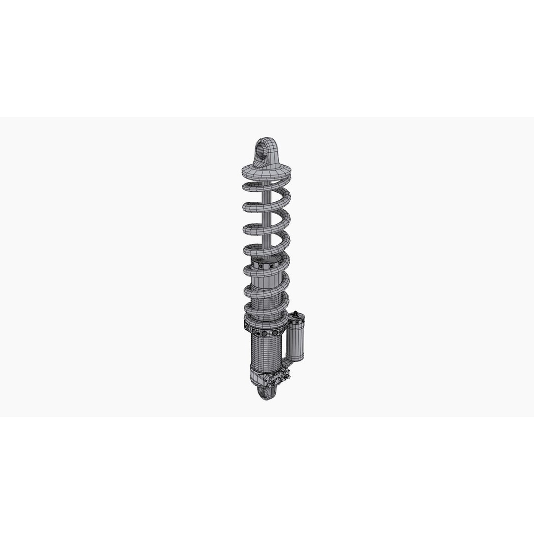 QA1 MOD Series Coilovers 3D Model – Low Poly Game Ready Asset, FBX, OBJ - View 12