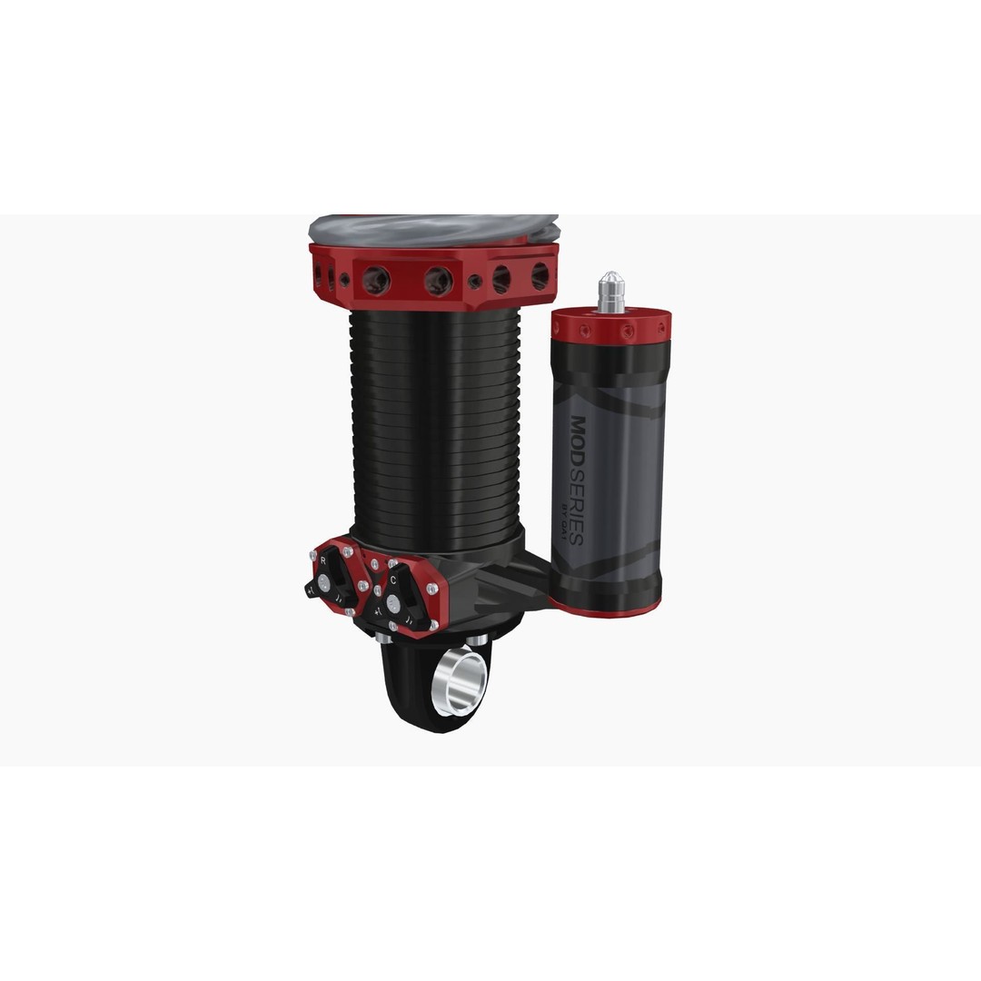 QA1 MOD Series Coilovers 3D Model – Low Poly Game Ready Asset, FBX, OBJ - View 8