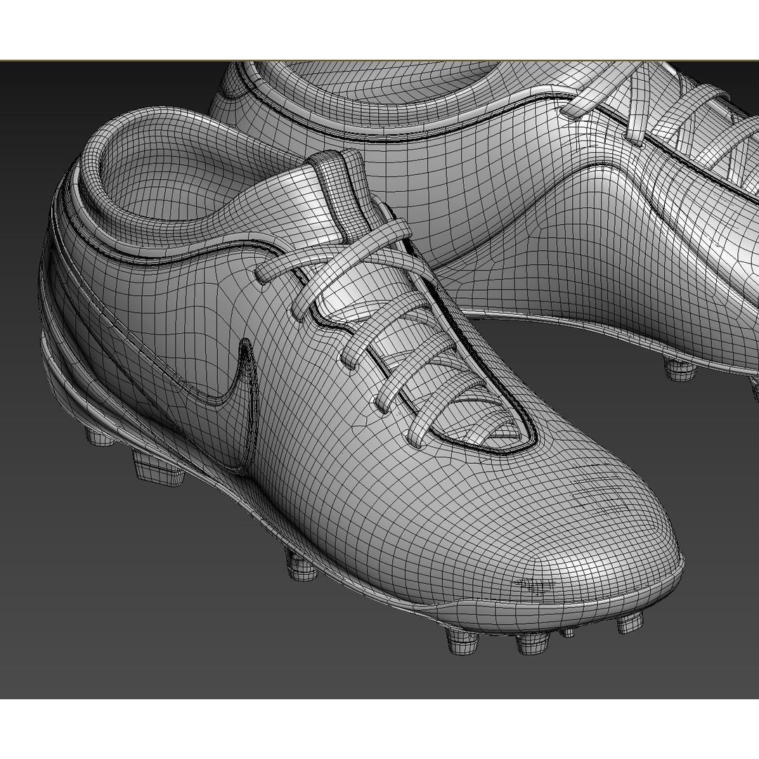 Green Football Boots 3D Model – Photorealistic Footwear, FBX, OBJ - View 9