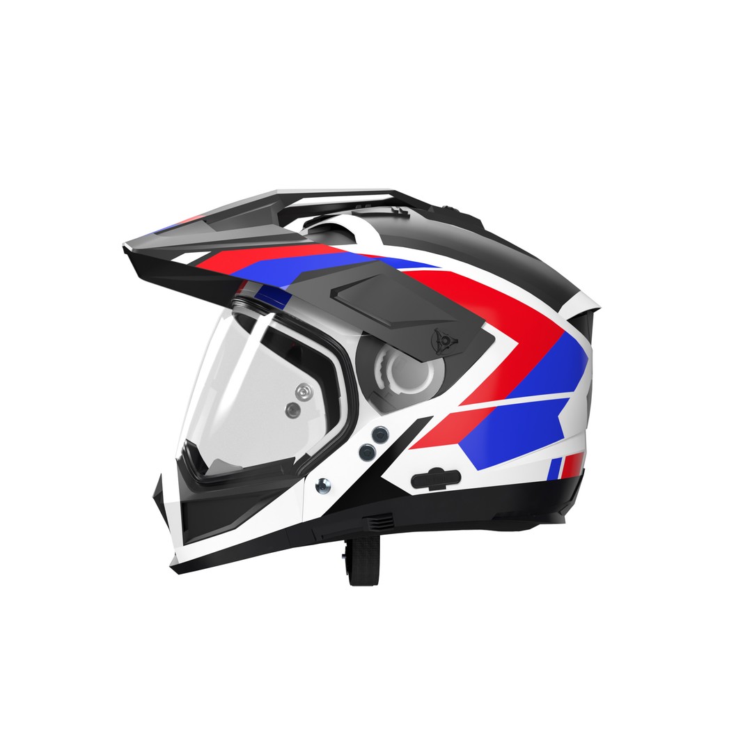 Modular Motorcycle Helmet 3D Model – Low Poly Game Asset, FBX - View 10