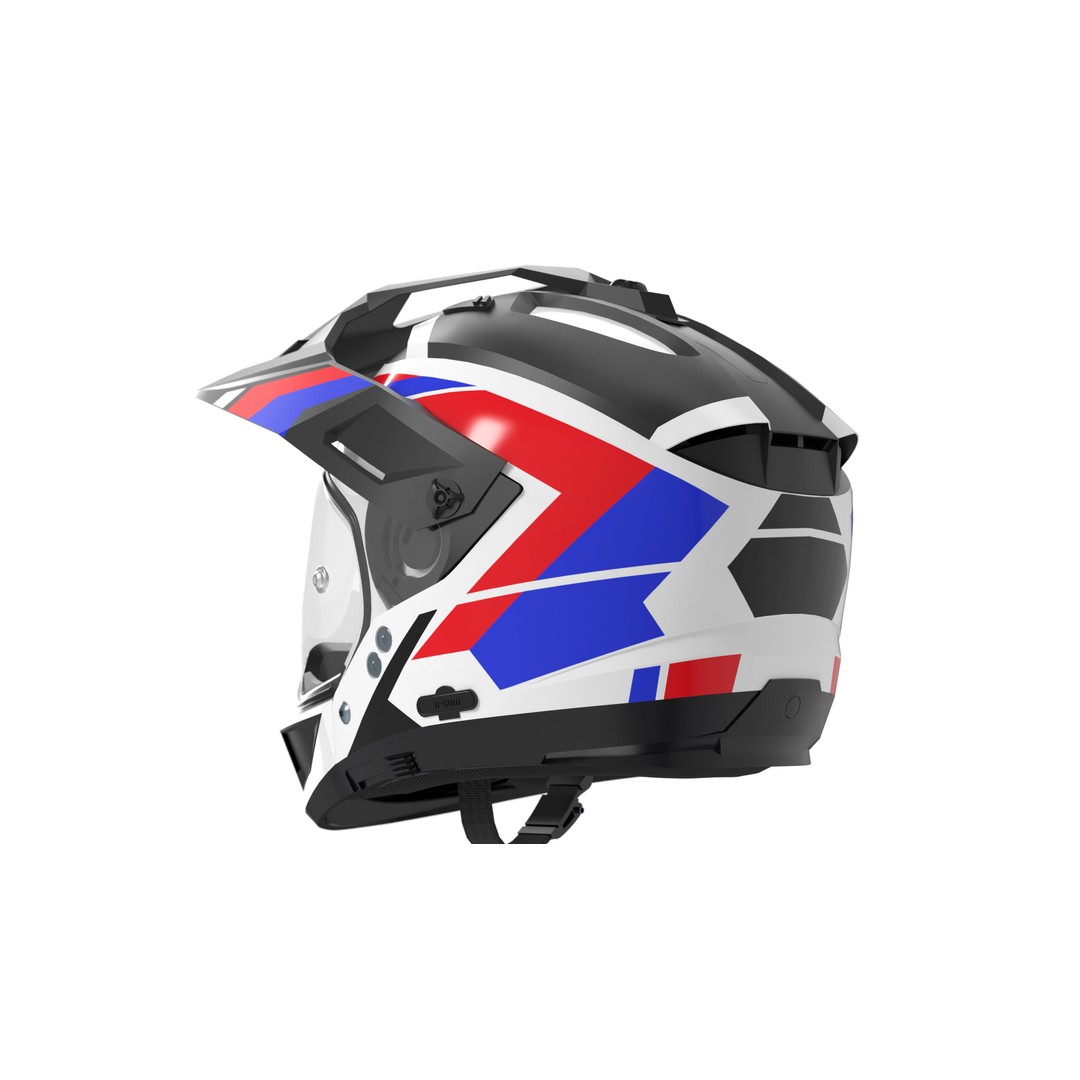 Modular Motorcycle Helmet 3D Model – Low Poly Game Asset, FBX - View 11