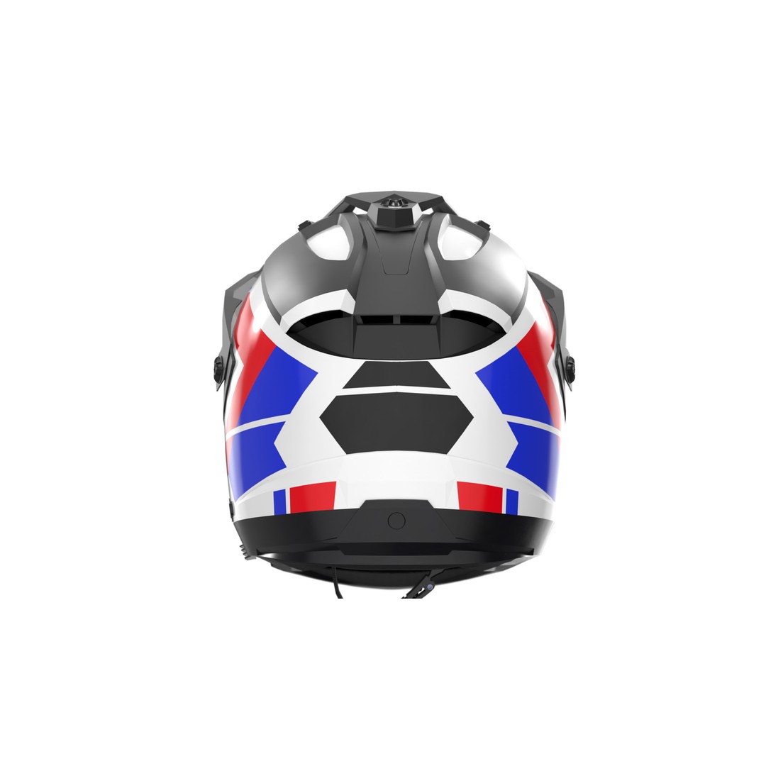 Modular Motorcycle Helmet 3D Model – Low Poly Game Asset, FBX - View 12