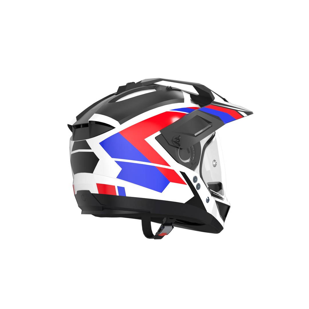 Modular Motorcycle Helmet 3D Model – Low Poly Game Asset, FBX - View 13