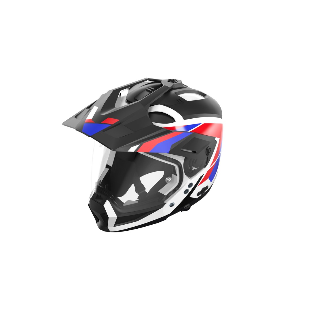 Modular Motorcycle Helmet 3D Model – Low Poly Game Asset, FBX - View 18