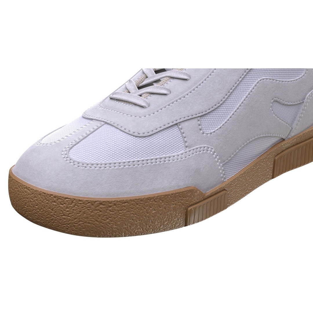 Low-Poly Sneakers 3D Model – Rigged PBR Game Asset, FBX, Blender - View 11