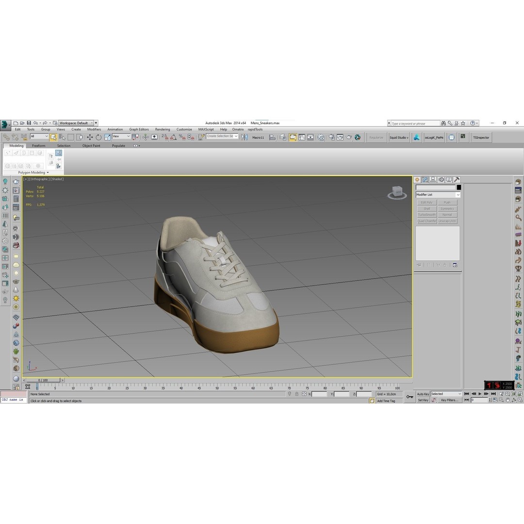 Low-Poly Sneakers 3D Model – Rigged PBR Game Asset, FBX, Blender - View 4