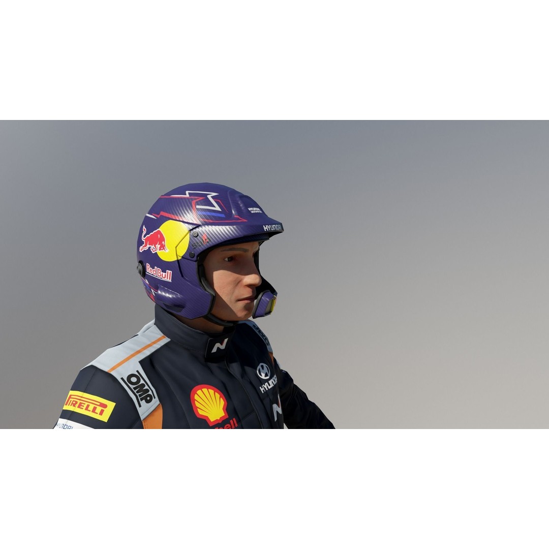 Rally Pilot 3D Model – Low Poly Rigged Character for Games, FBX - View 13