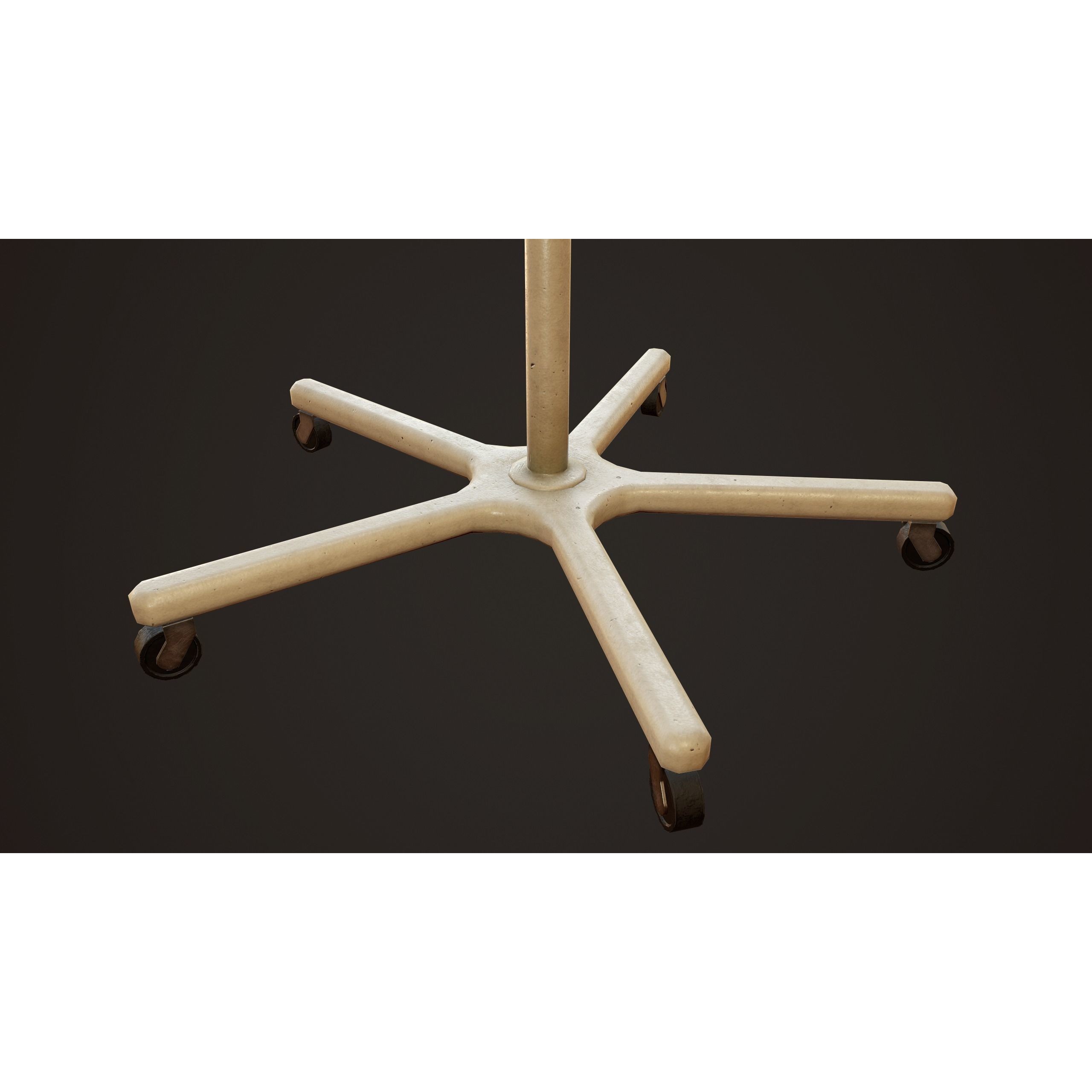 Hospital Drip Stand - Low-Poly Game-Ready 3D Model - View 8