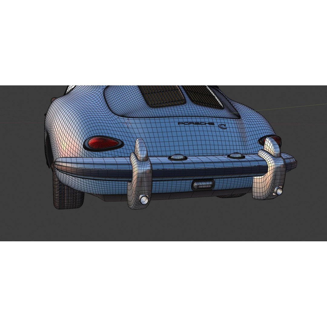 Porsche 356 C 3D Model – High Poly Car Asset, PBR Textures, FBX, OBJ