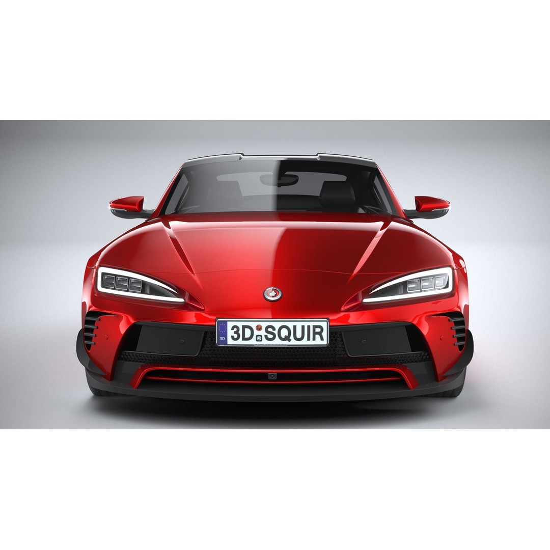 Generic Sport Car 3D Model – High Poly Game Asset, FBX, OBJ - View 15