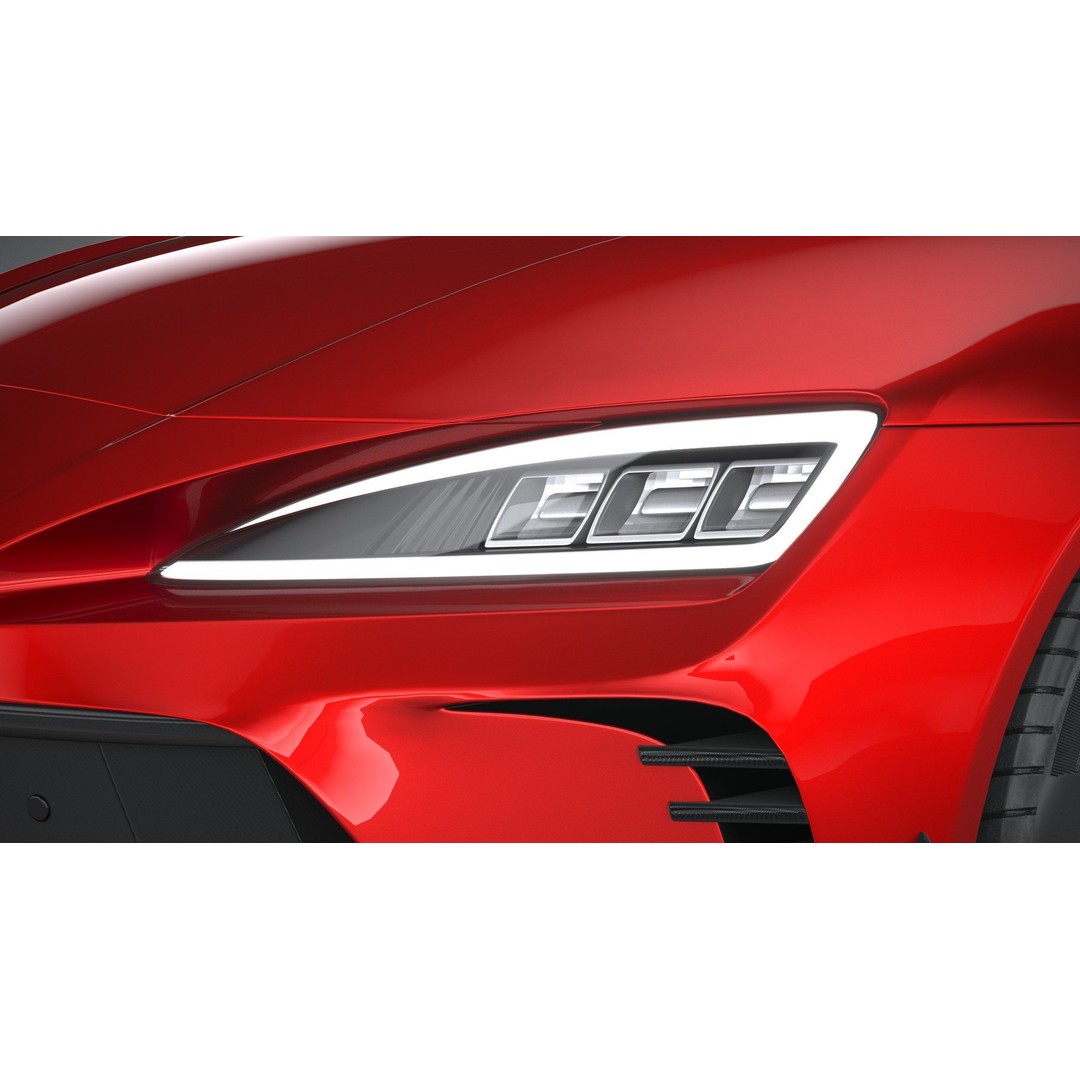 Generic Sport Car 3D Model – High Poly Game Asset, FBX, OBJ - View 16