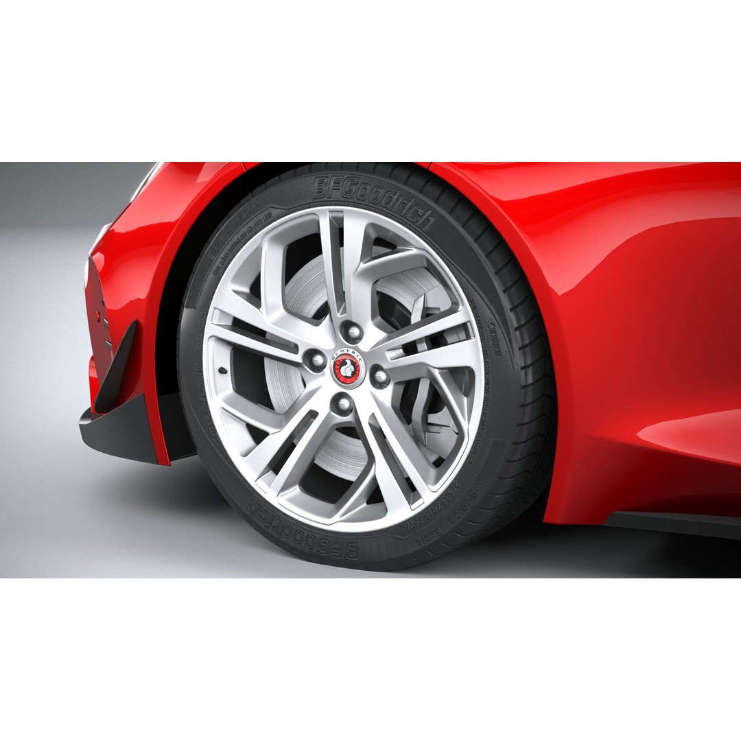 Generic Sport Car 3D Model – High Poly Game Asset, FBX, OBJ - View 18