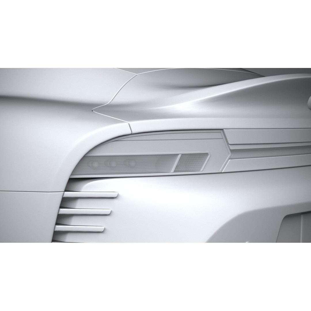 Generic Sport Car 3D Model – High Poly Game Asset, FBX, OBJ - View 26