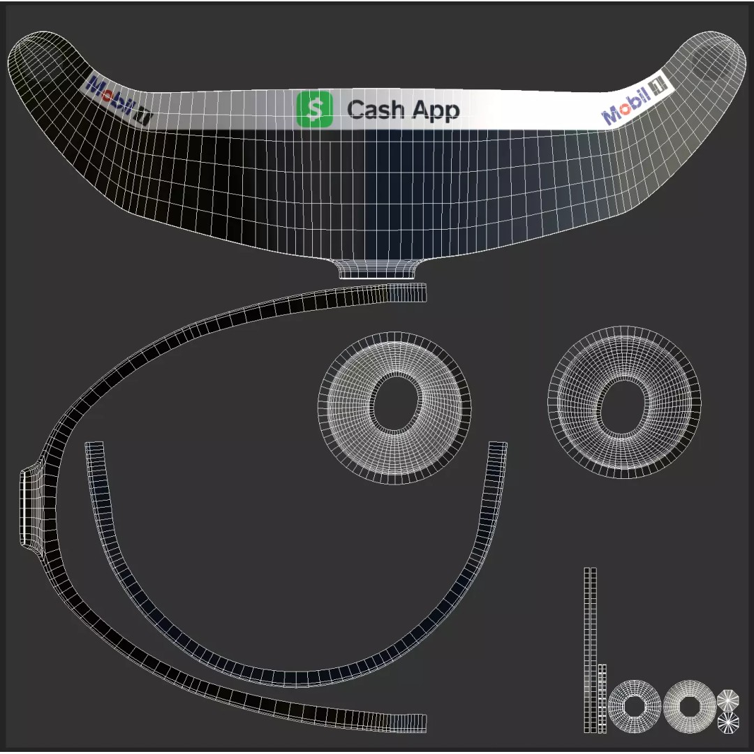 F1 Lindblad Helmet 3D Model – Detailed Racing Asset, FBX, PBR