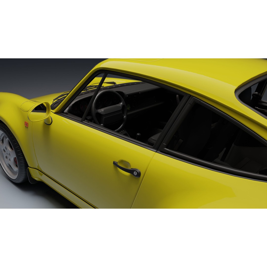 Porsche 911 964 Turbo 3D Model – Low Poly Game Asset, FBX, PBR - View 26