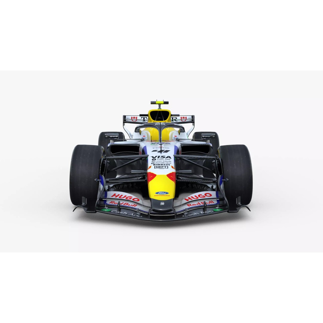 F1 Visa Cash App VICARB03 2026 3D Model – Low Poly Racing Car, FBX - View 13