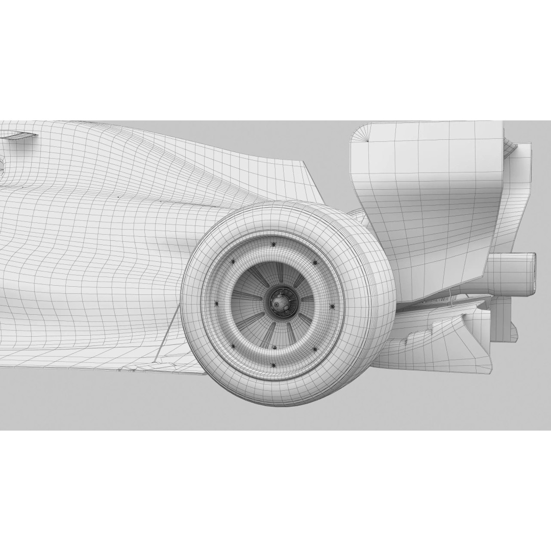 F1 Visa Cash App VICARB03 2026 3D Model – Low Poly Racing Car, FBX - View 19